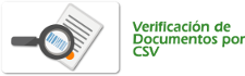 Verificación de documentos por CSV